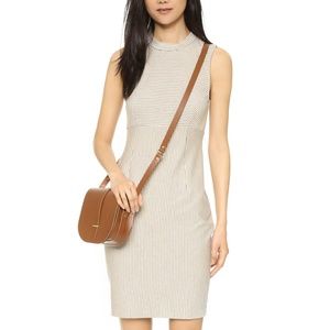 Three Dots High Neck Striped Kristen Dress